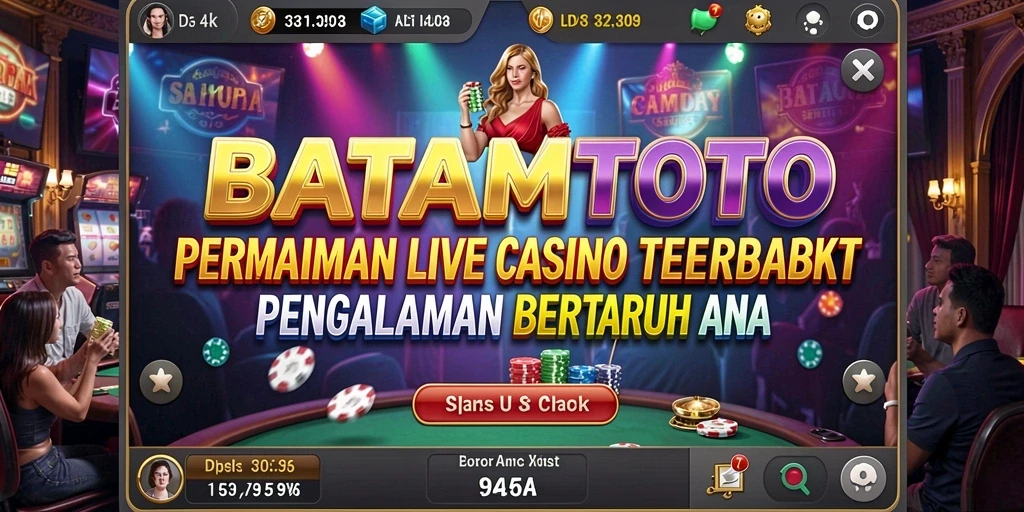 Tampilan gameplay live casino yang menarik dan interaktif.