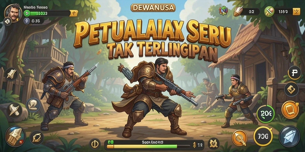 Tangkapan layar gameplay DEWANUSA yang penuh petualangan.