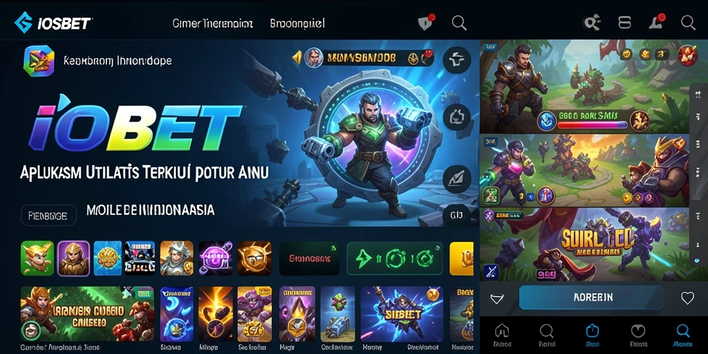 Tampilan antarmuka pengguna IOSBET yang intuitif dan modern.