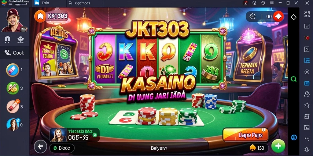 Screenshot JKT303 menunjukkan gameplay Kasino yang menarik dan interaktif.