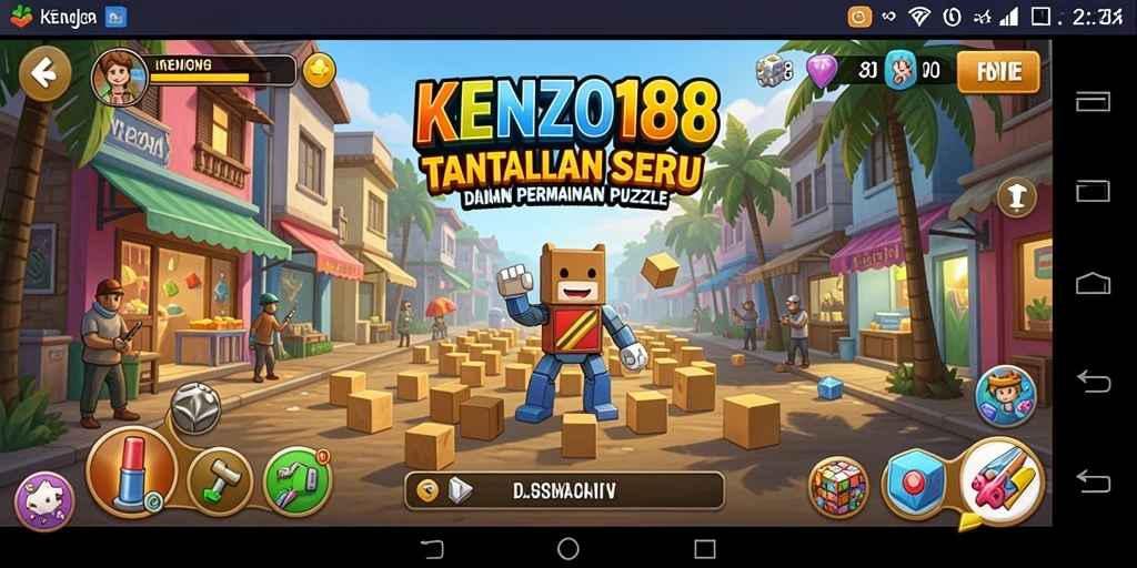 Tampilan gameplay <strong>KENZO188</strong> yang menantang dan penuh warna.