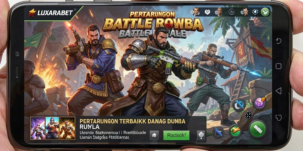 Gameplay seru LUXARABET dalam pertempuran Battle Royale.