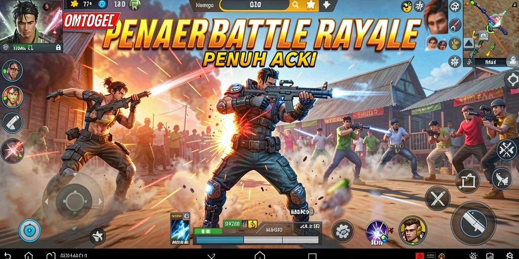 Tampilan menarik dari gameplay intens OMTOGEL