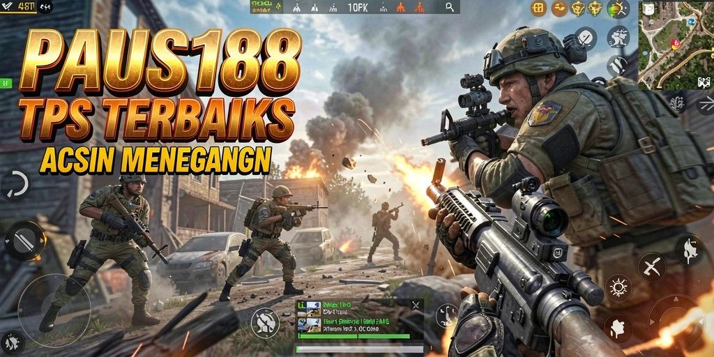 Tampilan gameplay seru dari PAUS188 dengan fitur TPS menegangkan.