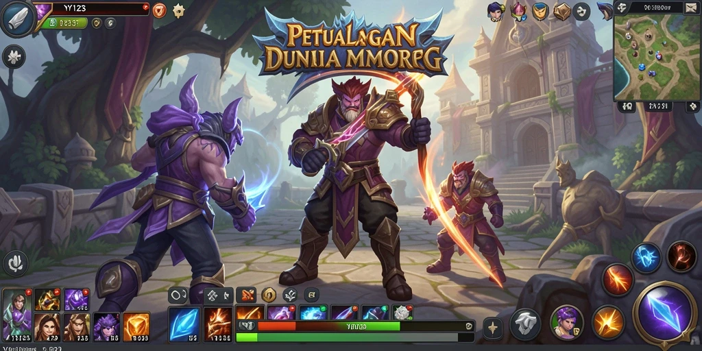 Tampilan gameplay menarik dari <strong>YY123</strong> dalam dunia MMORPG.